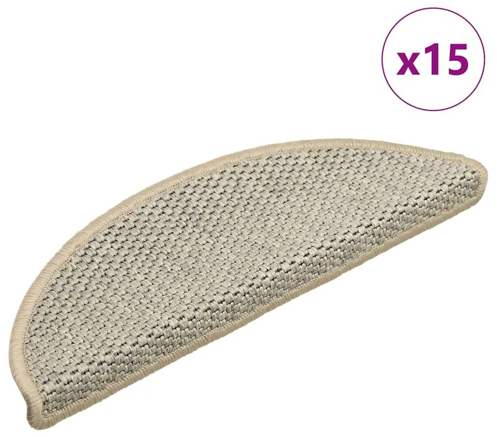 15 db szizálhatású világoszöld öntapadó lépcsőszőnyeg 56x17x3cm