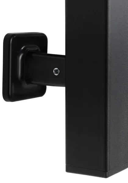 Elektromos törölközőszárító termosztáttal SILOUETTE 187W/230V 120,6cm IP44 fekete jobb