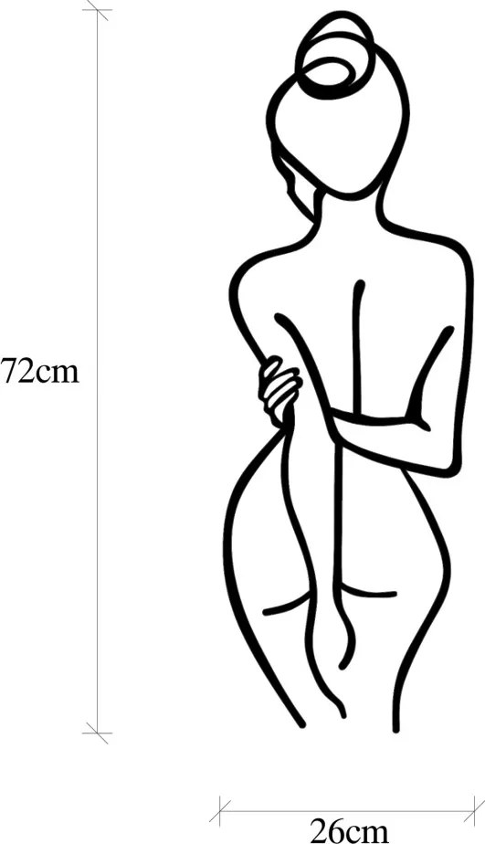 Woman Body fém faldekoráció