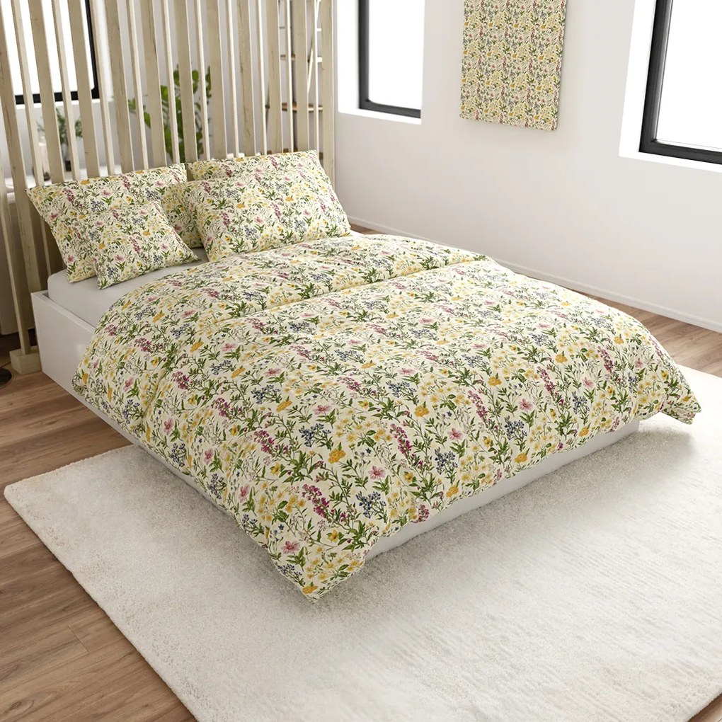 Pamut ágynemű HERBELLE színes Ágyneműhuzat mérete: 70 x 90 cm | 140 x 200 cm