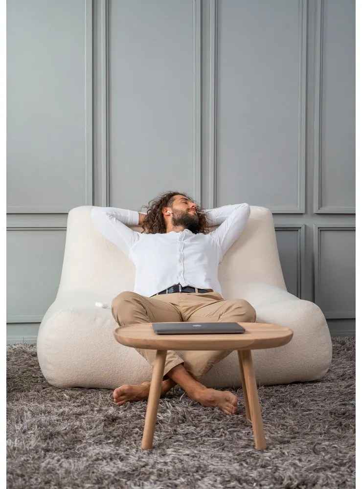 Sötétszürke babzsákfotel Sofa Tube – SLOWDOWN