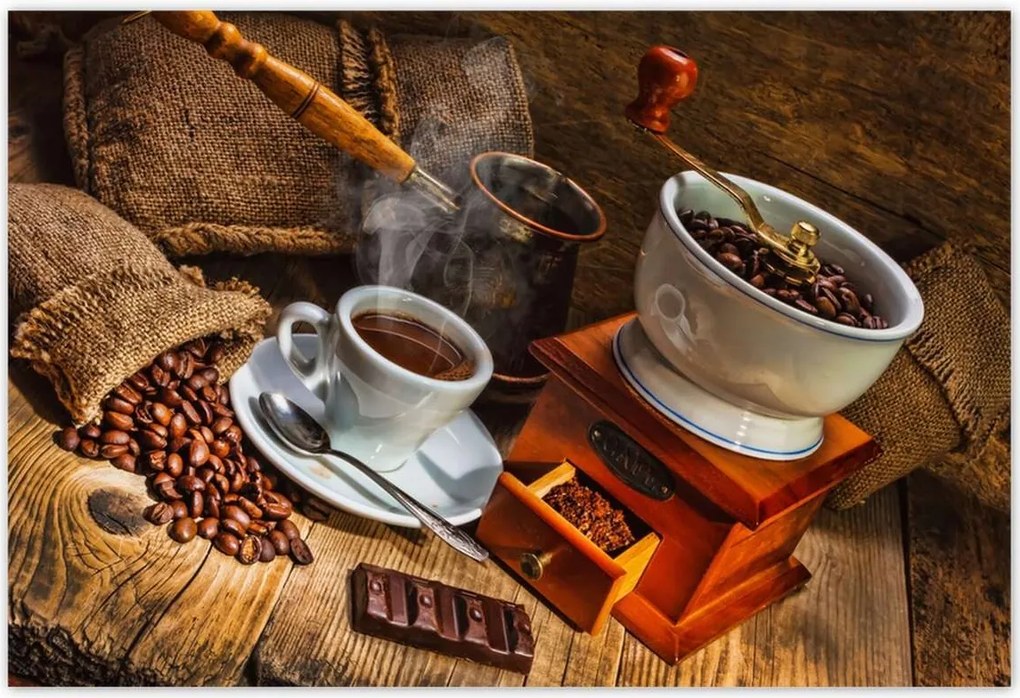 Poszterek 155x105 Ízletes kávé Csokoládé