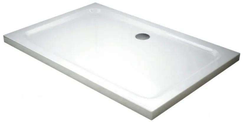 Mexen Slim zuhanytálca 100x80 cm + szifon - fehér (40108010)