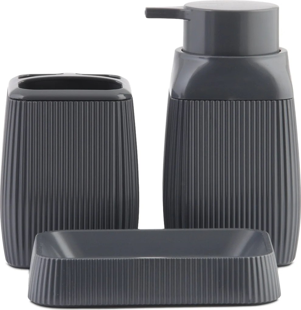 Fürdőszoba Szett 3 Részes Grafit Berretti