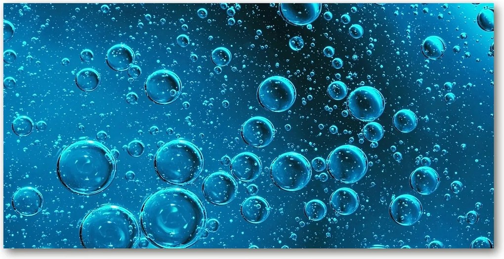 Fotó-kép edzett üveg Buborékok a víz alatt 140x70