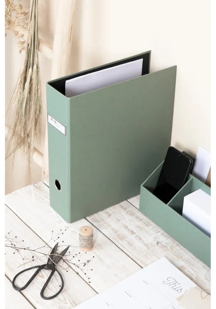 Zöld karton rendszerező dokumentumokhoz Archie Canvas Paper Laminate – Bigso