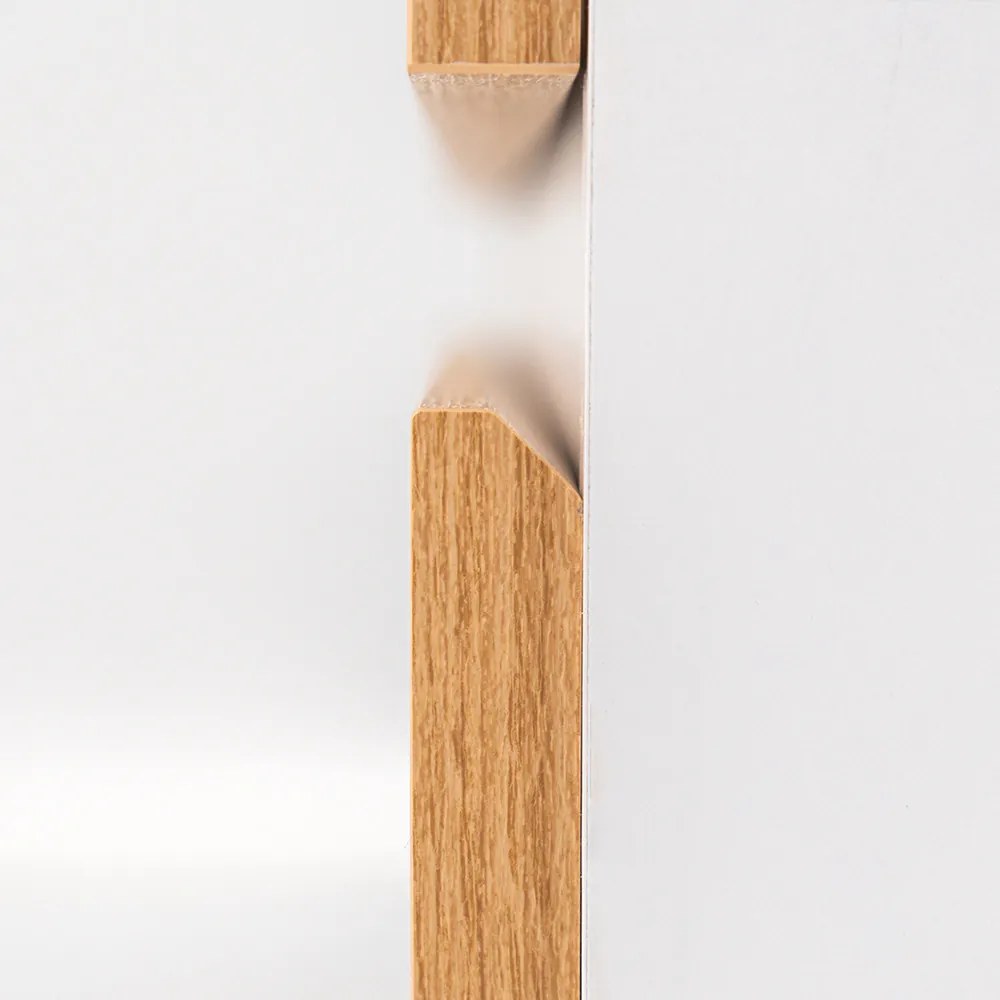 Vario Forte 80 alsó szekrény mosdóval fehér-tölgy