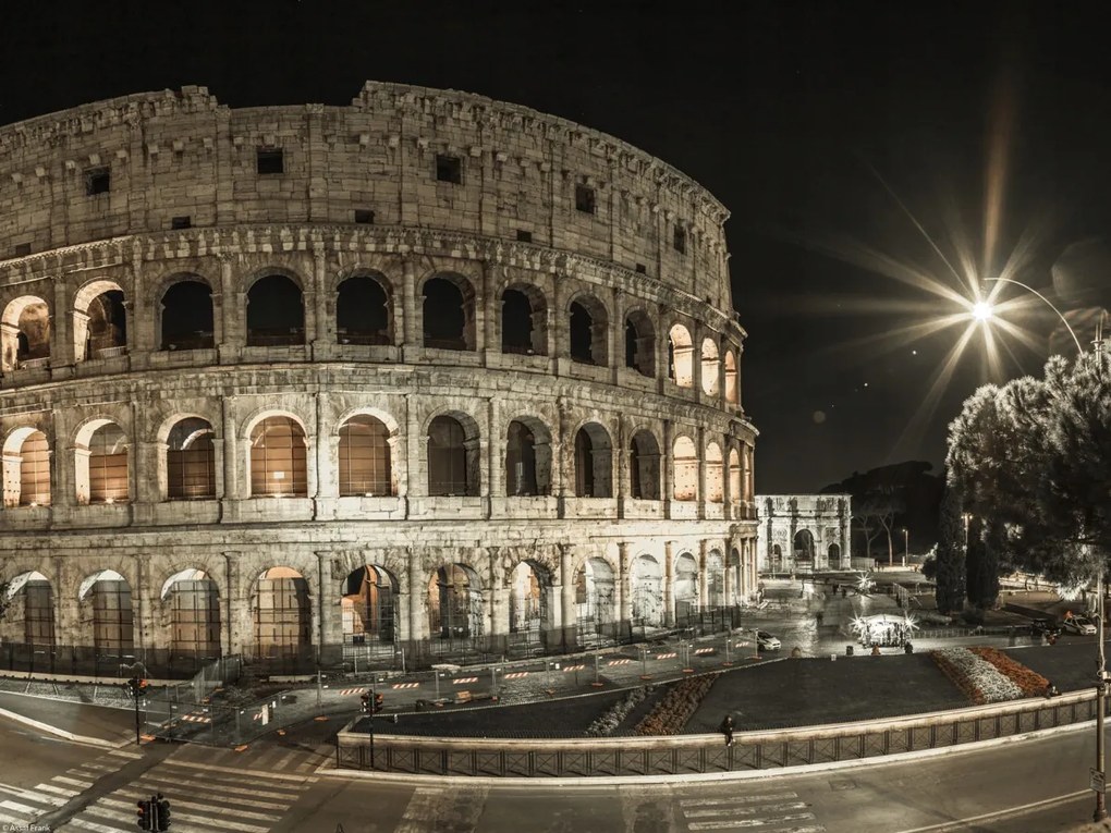 Poszter 40x30cm Híres római Colosseum, Assaf Frank