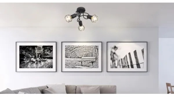 Globo - LED Felületre szerelhető csillár XARA 3xE14/6W/230V fekete