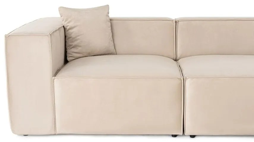 Sarokkanapé Lora (L1-O1-1R-POUFFE ) - Krém
