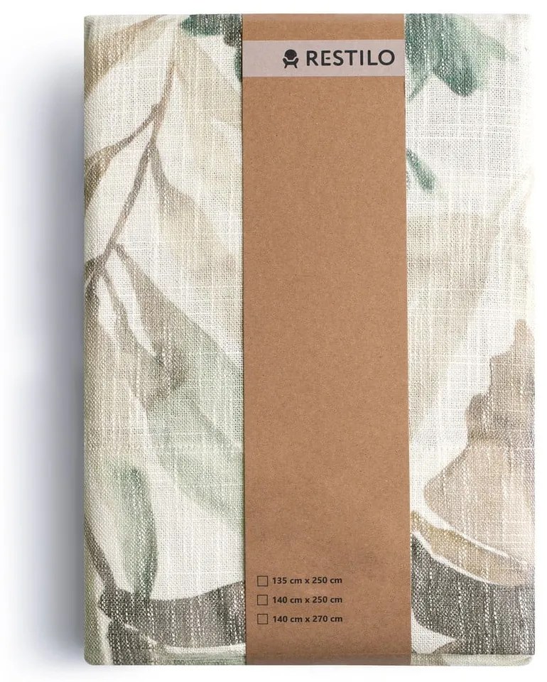 Krémszínű-szürkéskék függöny 135x250 cm Celesta – Restilo