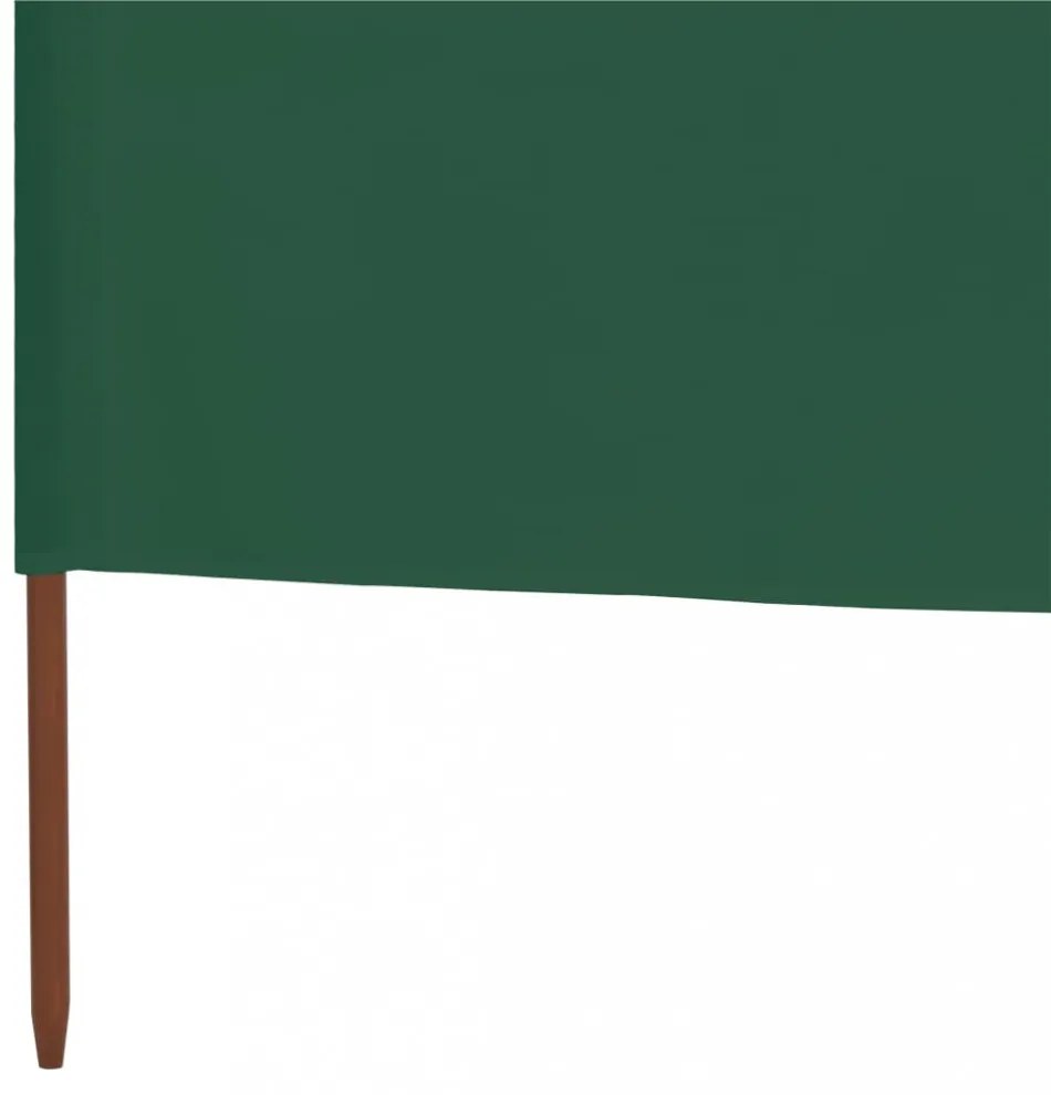 zöld 9-paneles szövet szélfogó 1200 x 80 cm