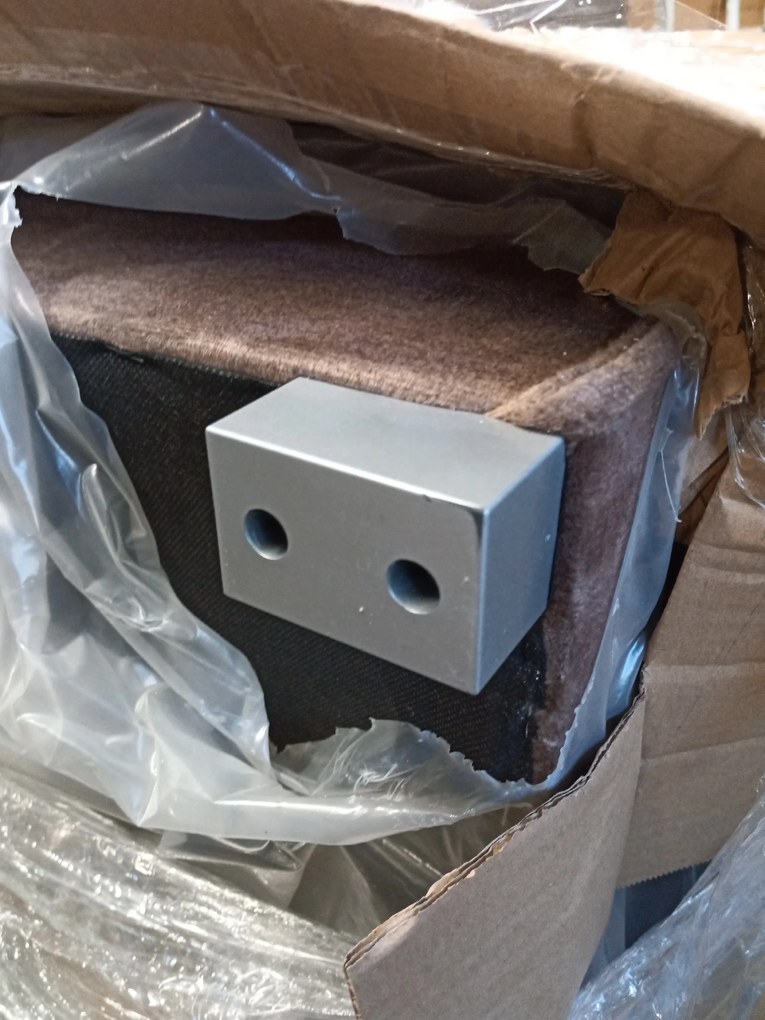 AKCIÓ világosbarna kihúzható sarokkanapé CAVELO, kétszínű II. osztályú