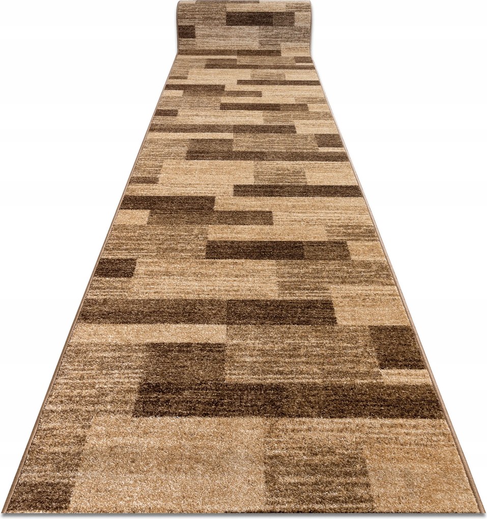 Futószőnyeg Karamell 100 cm Deszka Téglalap Bézs ^*Q3738