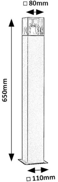 Rabalux 77082 - Kültéri lámpa LOANDA 1xE27/60W/230V IP54 fekete