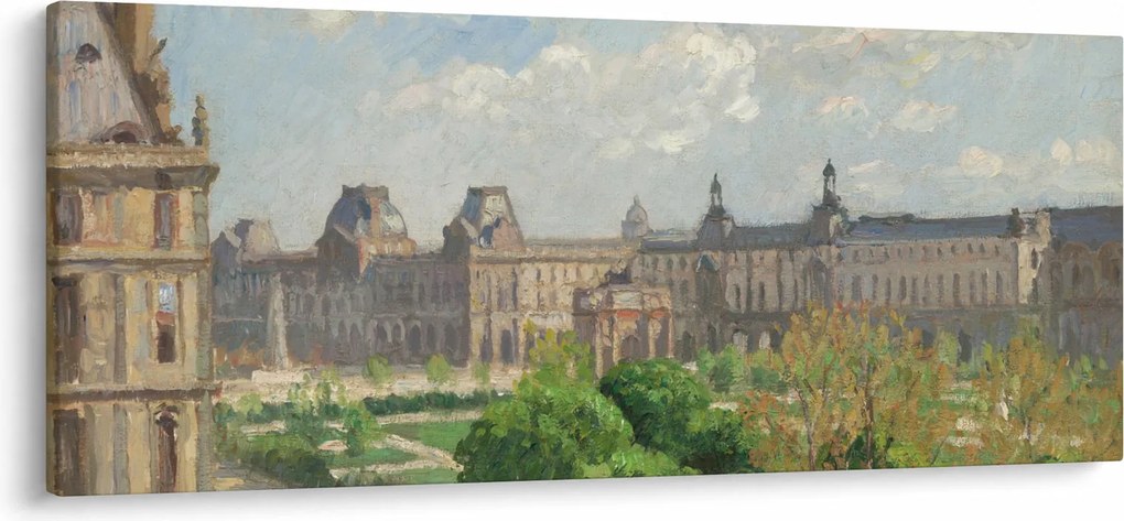 Kép - Camille Pissarro, Place du Carrousel, Paris, reprodukciók (120x50 cm)