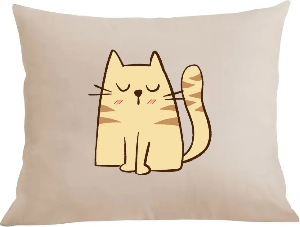 Párna párnahuzat Színes nyomtatás Cica