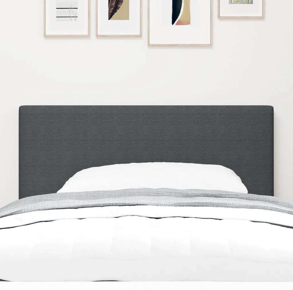 LED Fejtámla Egyszerű Design Sötétszürke 90 cm Corduroy Szövet