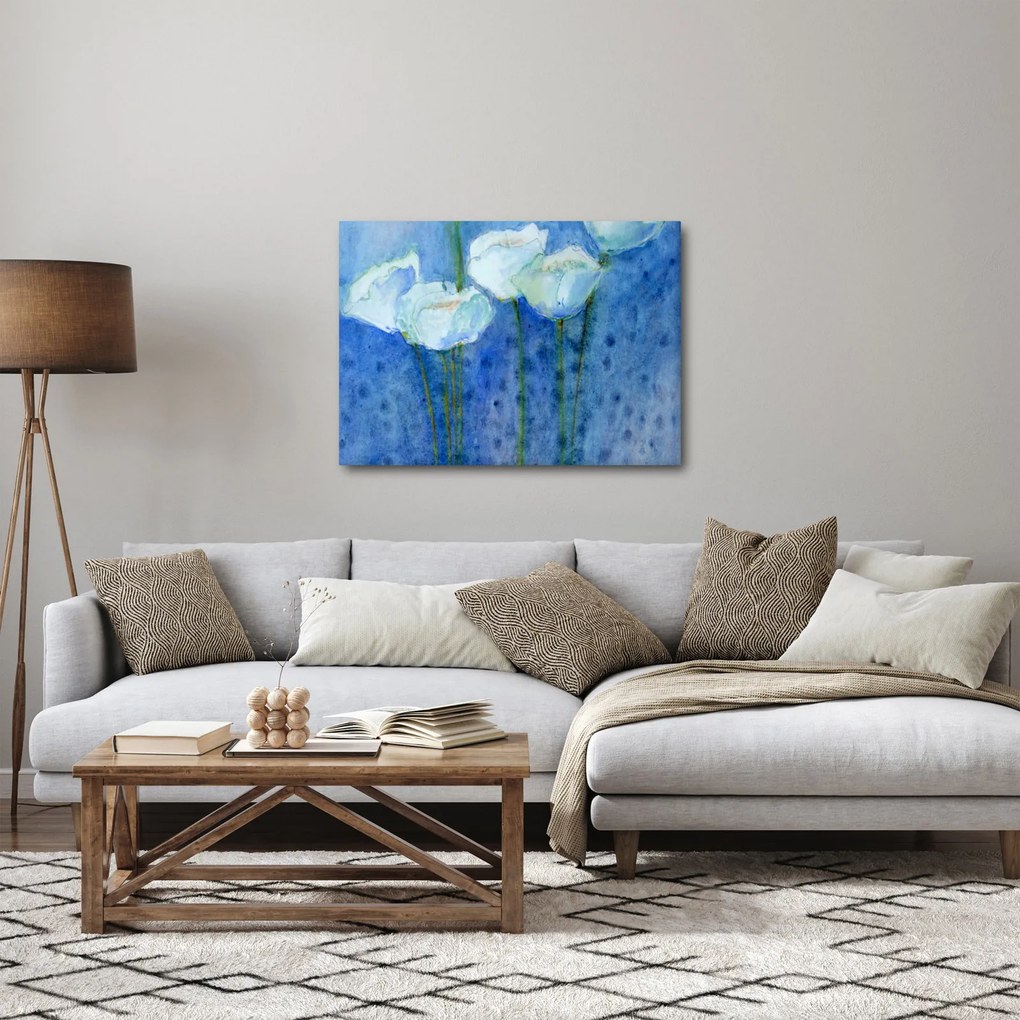 Kép - fehér tulipán (70x50 cm)