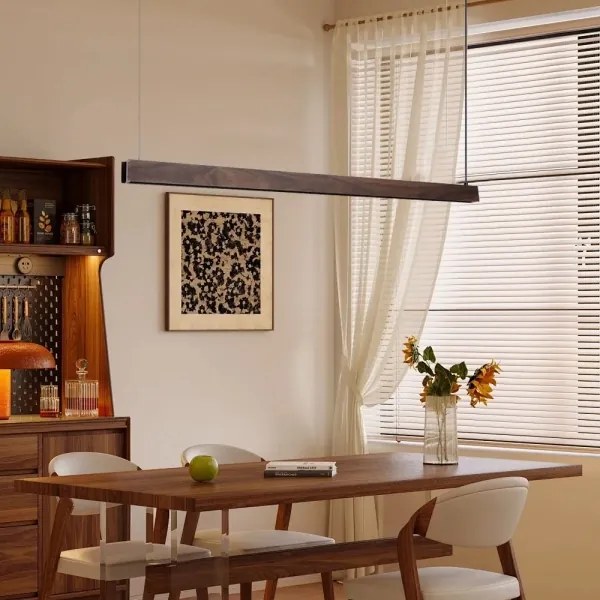 Immax NEO 07300L-LED Dimmelhető függeszték MADEIRA 26W/230V Wi-Fi Tuya 122 cm dió