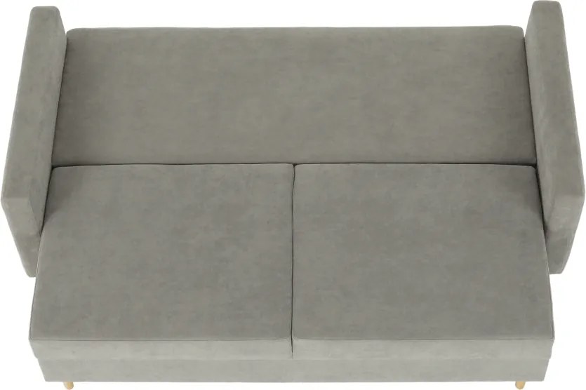 Szófa kinyitható, szürke anyag Queens, AURELIA