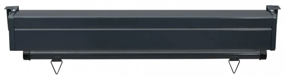 fekete erkély oldalnapellenző 105 x 250 cm