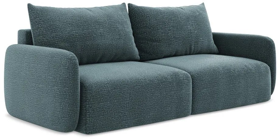 Türkiz kinyitható-tárolóhelyes kanapé 238 cm Kalena – Makamii