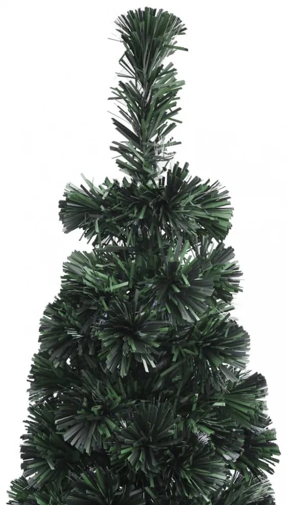 száloptikás vékony műkarácsonyfa talppal 180 cm