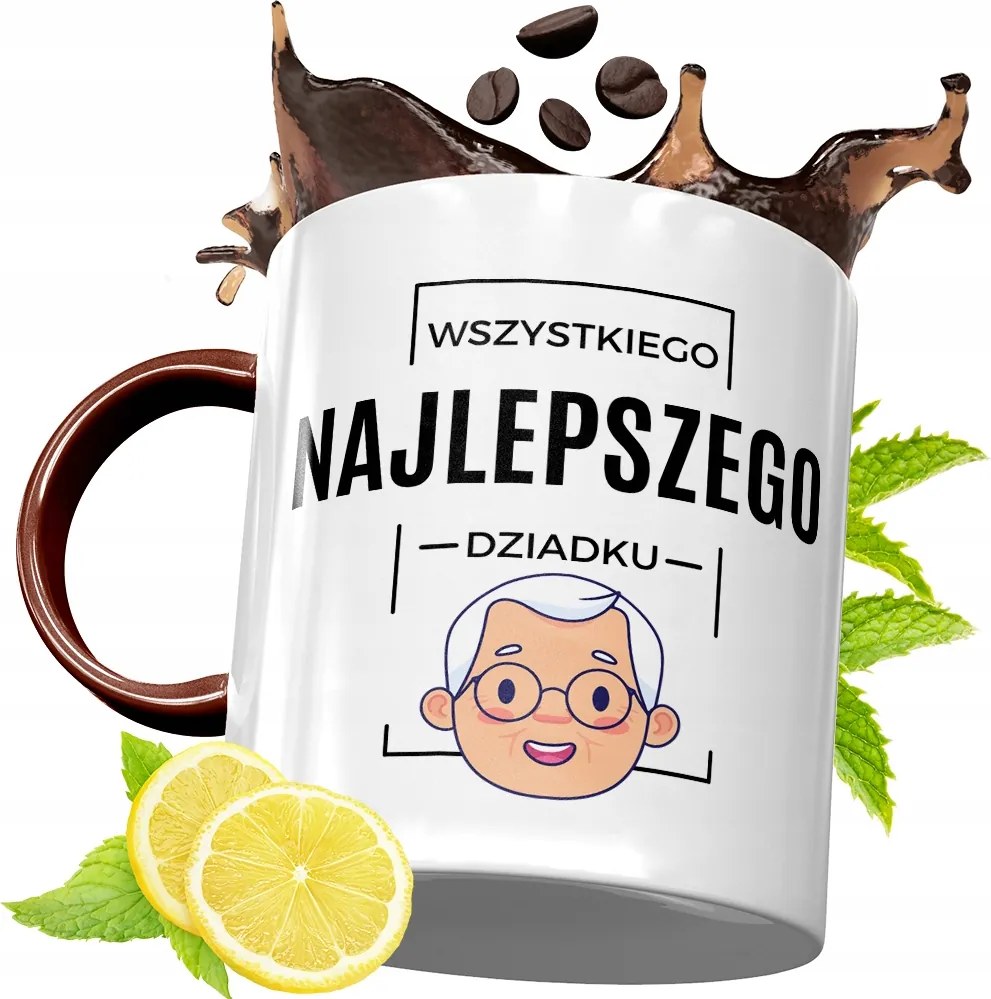 Bordó Bögre Nagypapának Születésnapra Ajándék fényképes nyomattal