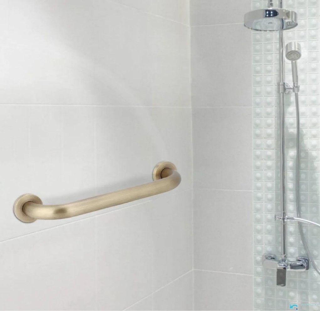 Fürdőszobai tartó EYN DB1008, 35 cm, sárgarézszínű