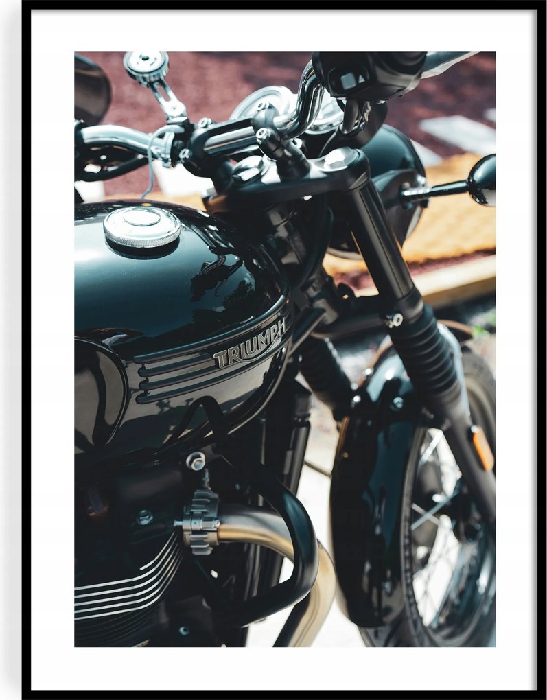 Poszter 50x70 Triumph Bonneville, Retro motorkerékpár, Klasszikus, Design, Stílus