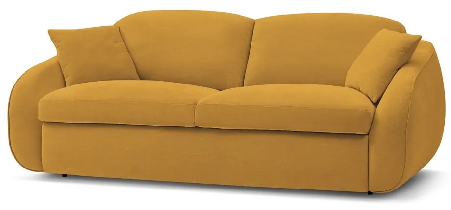 Sárga kinyitható kanapé 235 cm Cezanne – Bobochic Paris