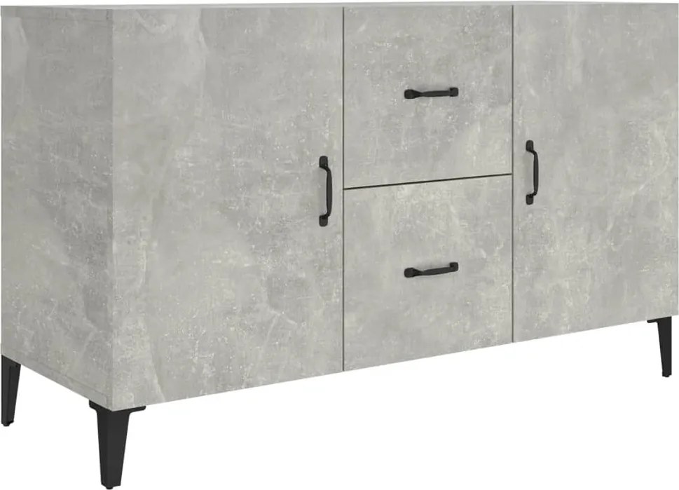 vidaXL betonszürke szerelt fa tálalószekrény 100 x 36 x 60 cm