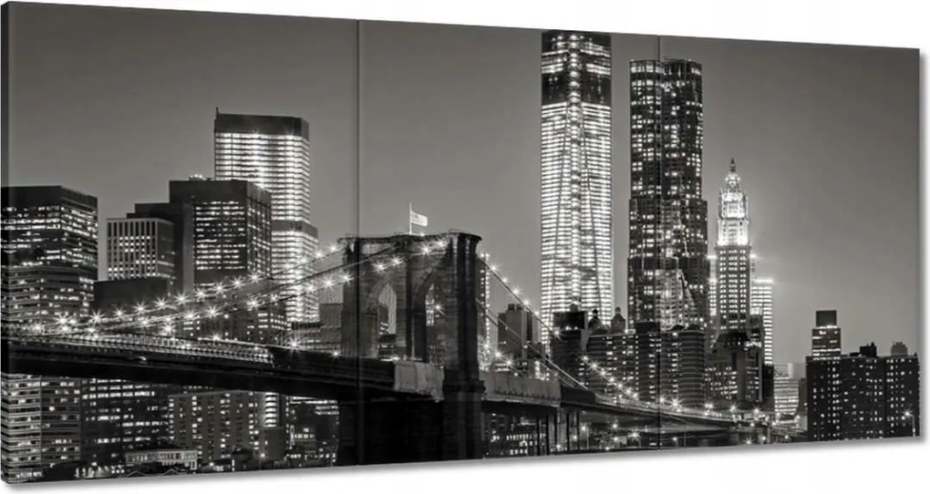 Festmények 120x60 New York Manhattan híd
