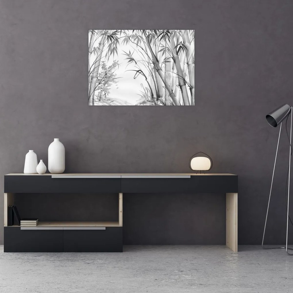 Kép - Bambusz erdő (70x50 cm)