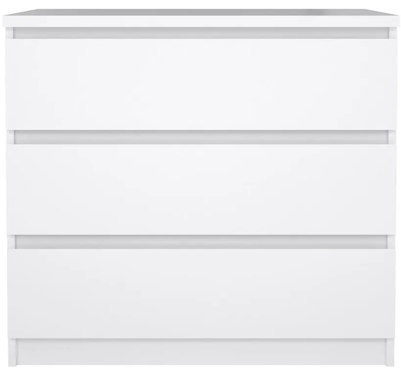 Simplicity komód 77 x 50 x 68 cm, fehér fényes