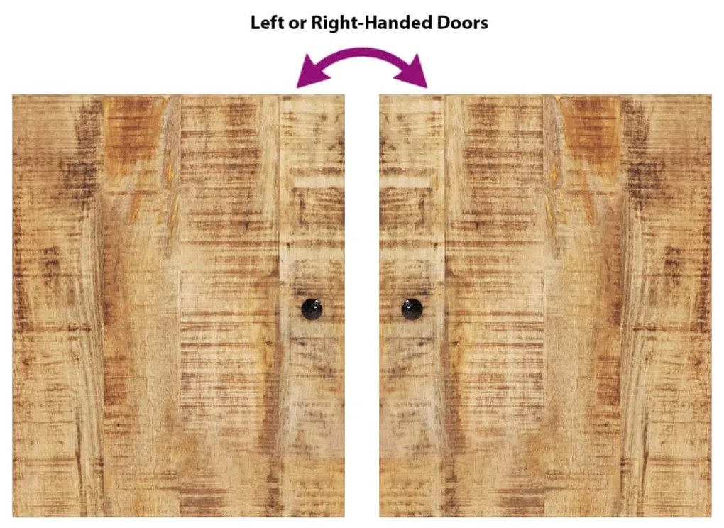 4 részes tömör mangófa fürdőszobai bútorszett