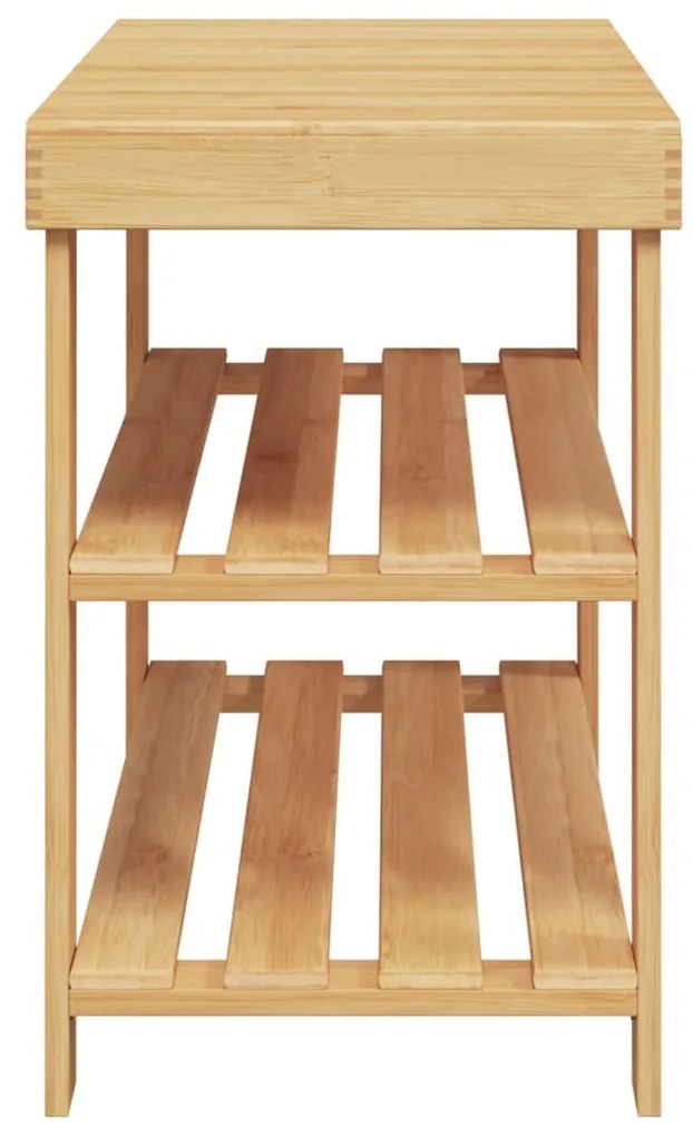 3 szintes bambusz cipőtartó 70 x 27,5 x 45 cm