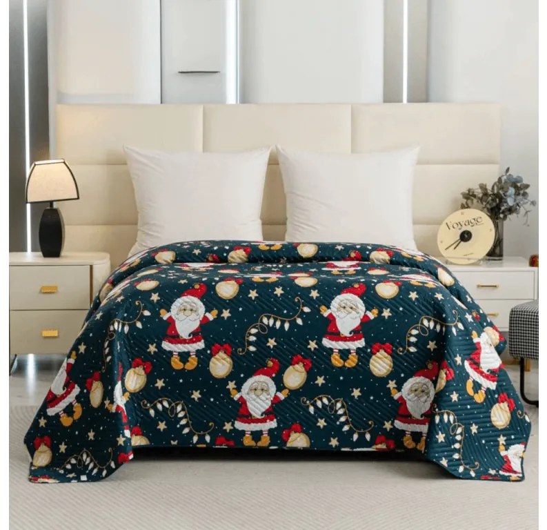 Ágytakaró SANTA, kék Méret: 220 x 240 cm