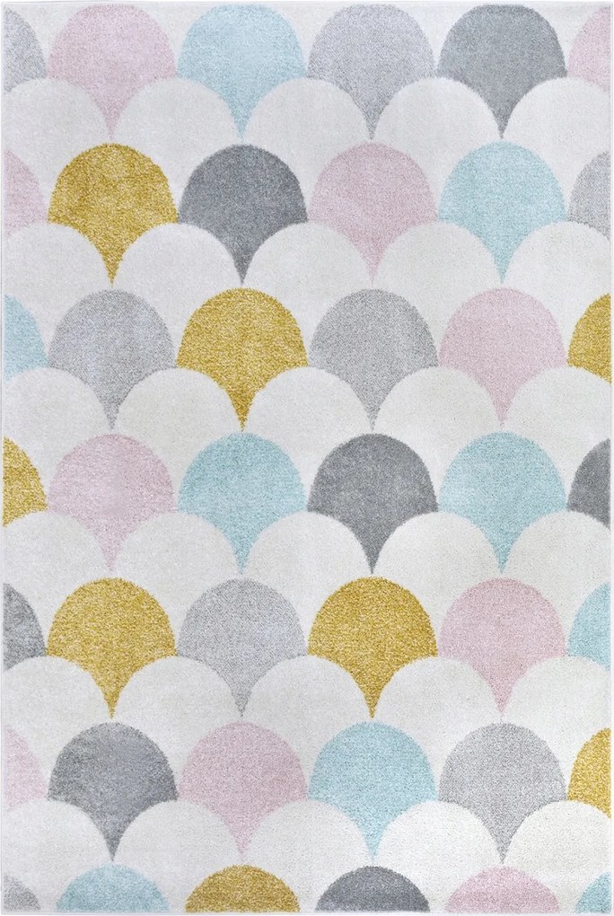 Gyerekszőnyeg 120x170cm ,színes pasztell , puha szőr