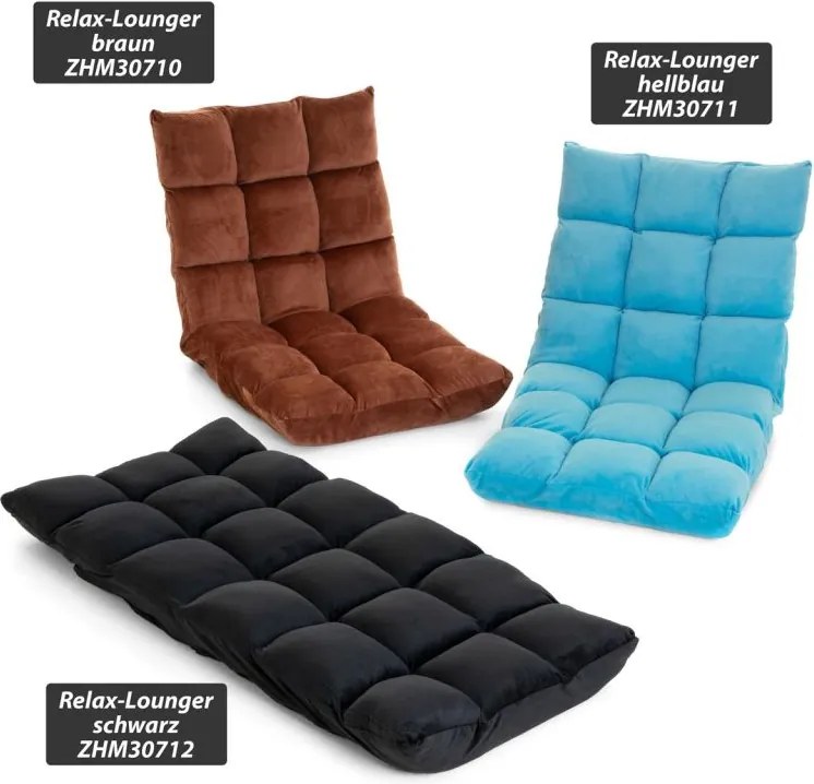 Összecsukható padlószék 60 x 52 x 53 cm barna