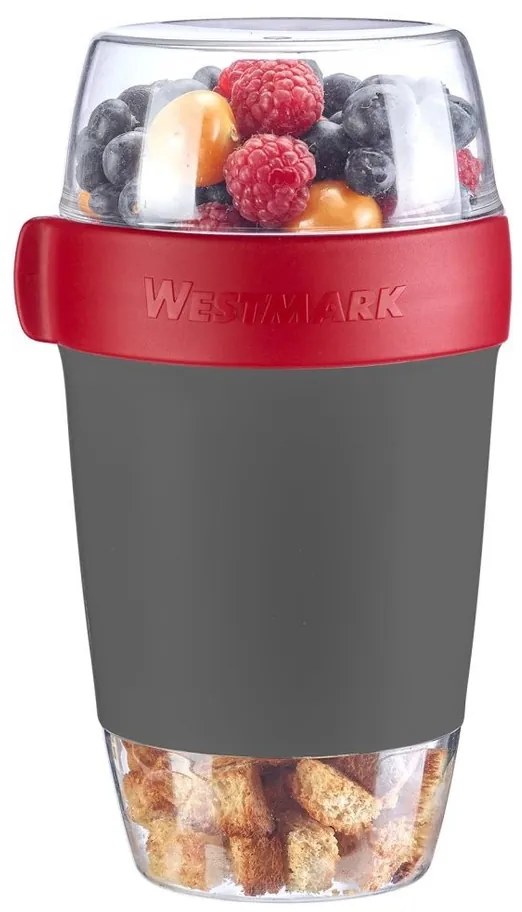Westmark Háromrészes ételtartó edény, 1150 ml, antracit, L