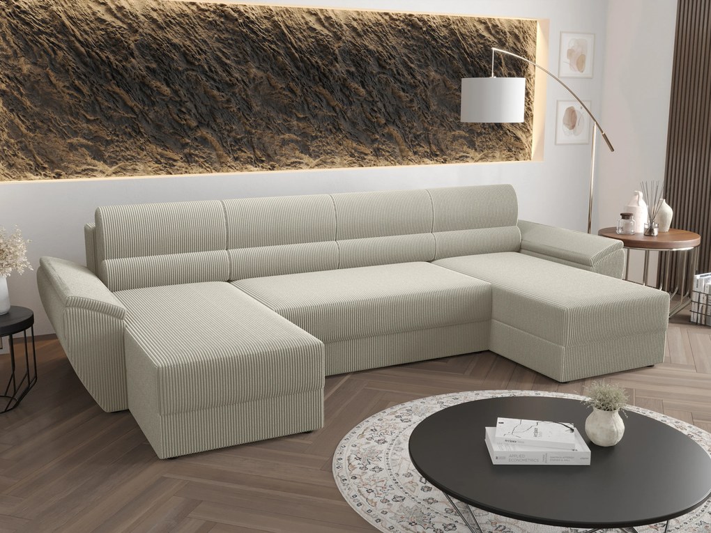 Sarok ülőgarnitúra U Radiant U2 (tejszín). 1057528