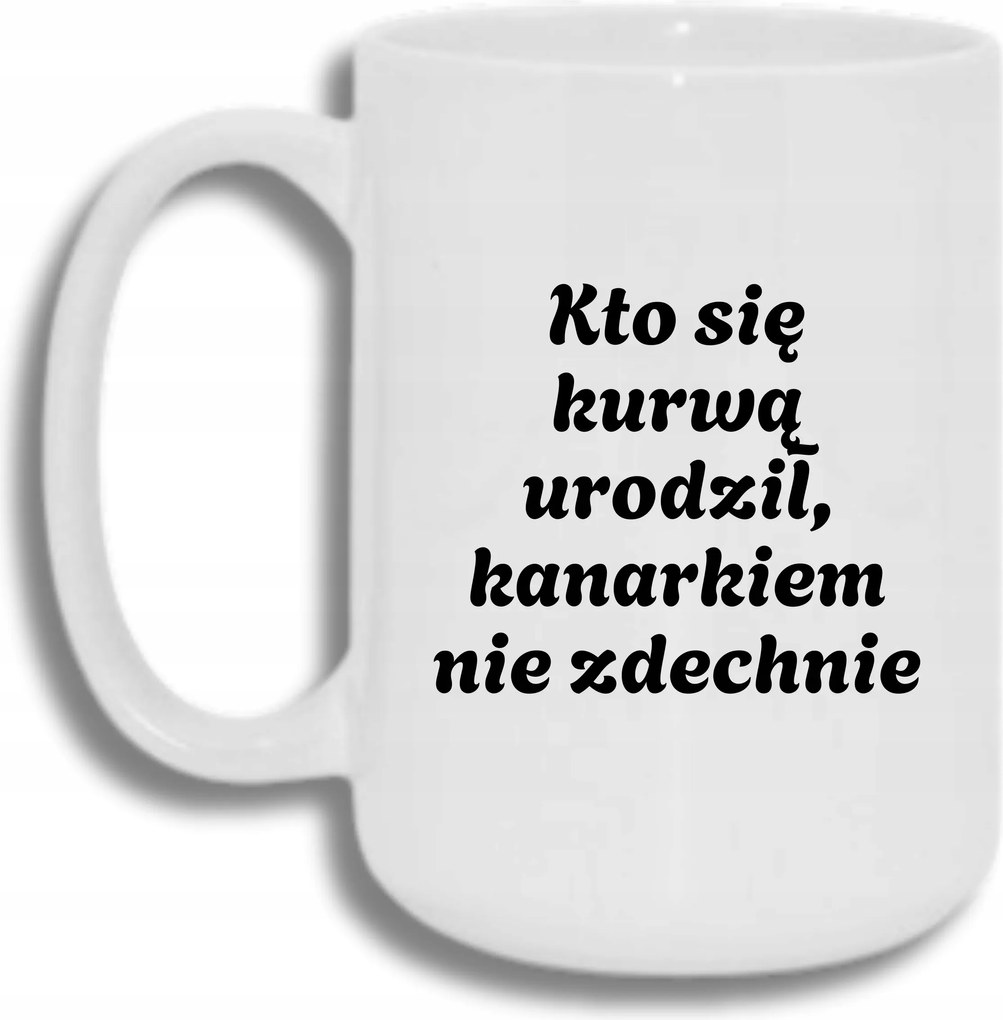 Bögre Fehér Nagy 440ml Ajándék Vicces Ki Született****