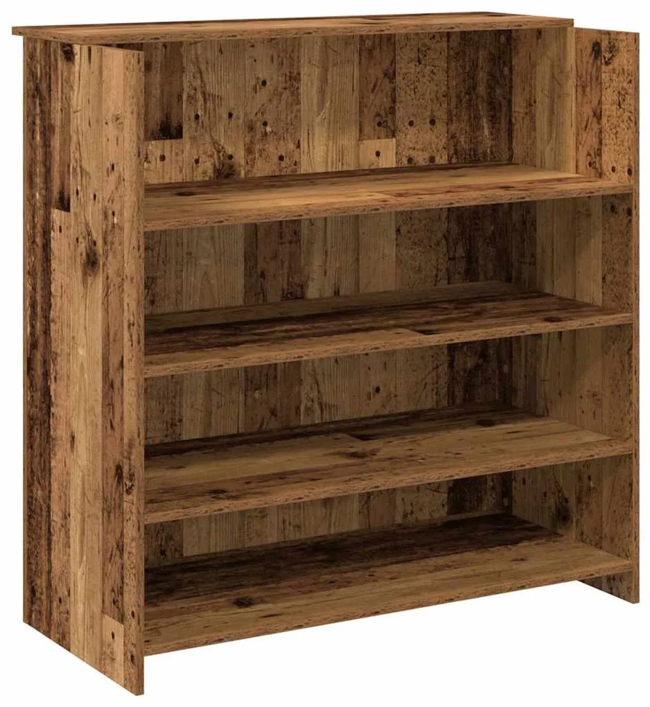 recepciós pult antik fa 100x50x103,5 cm szerelt fa