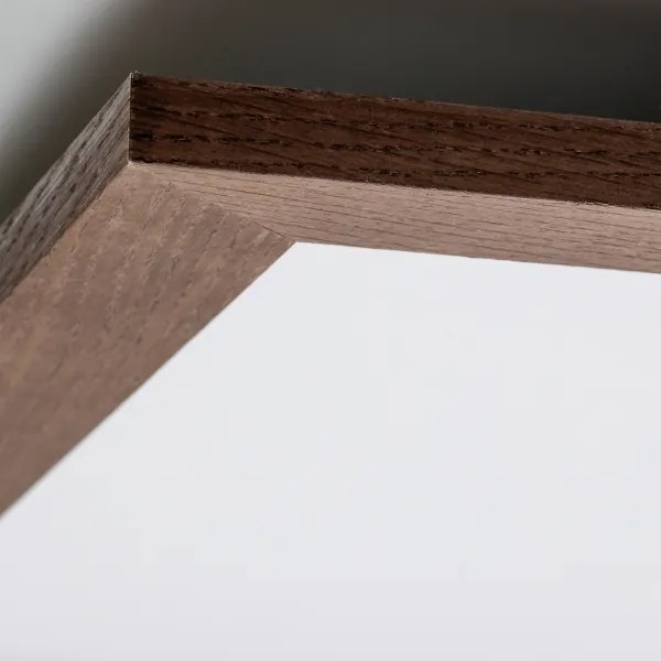 Eglo - LED Mennyezeti panel SALOBRENA-RW WOOD LED/34W/230V 2700/4000K sötét barna