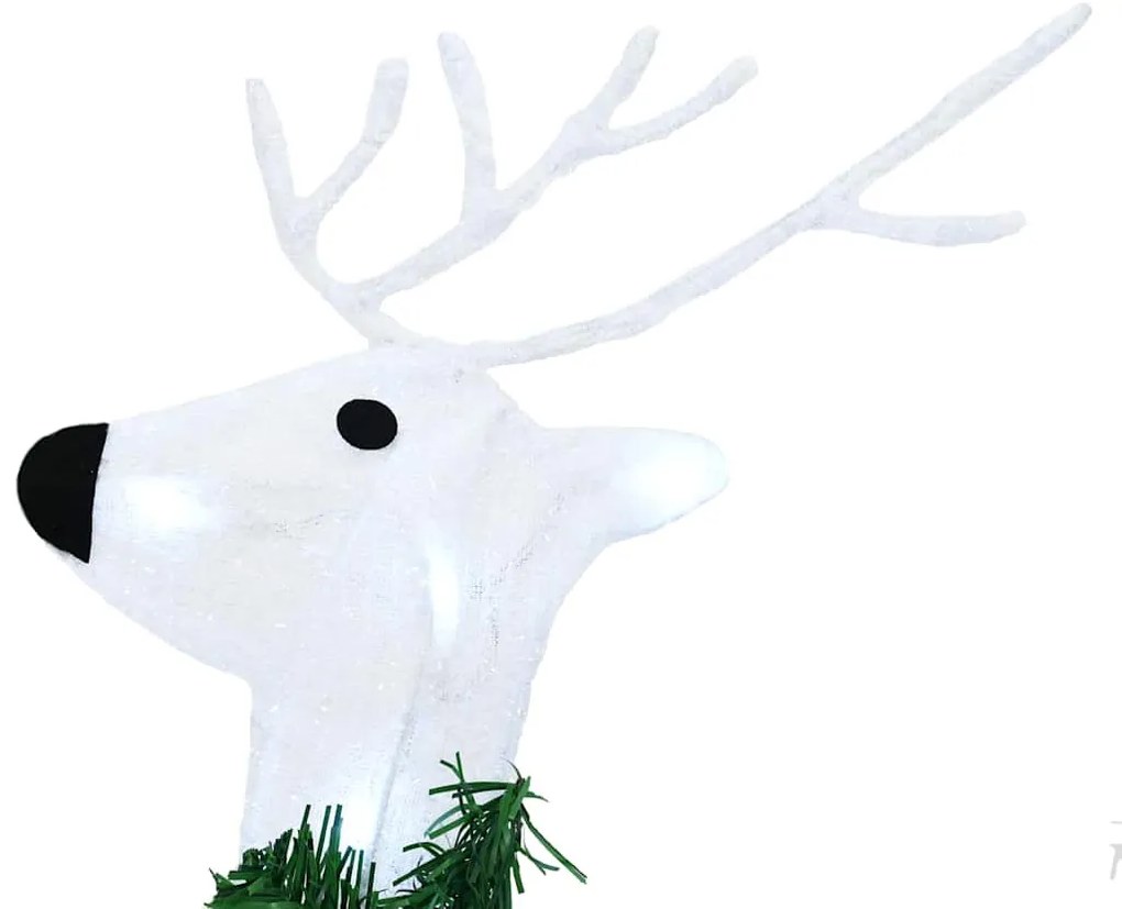 LED rénszarvasok 4 pcs Fehér szövet