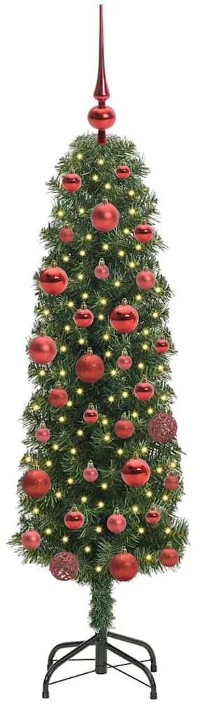 Mű karácsonyfa 150 LED-del Zöld 150 cm PVC, acél és műanyag