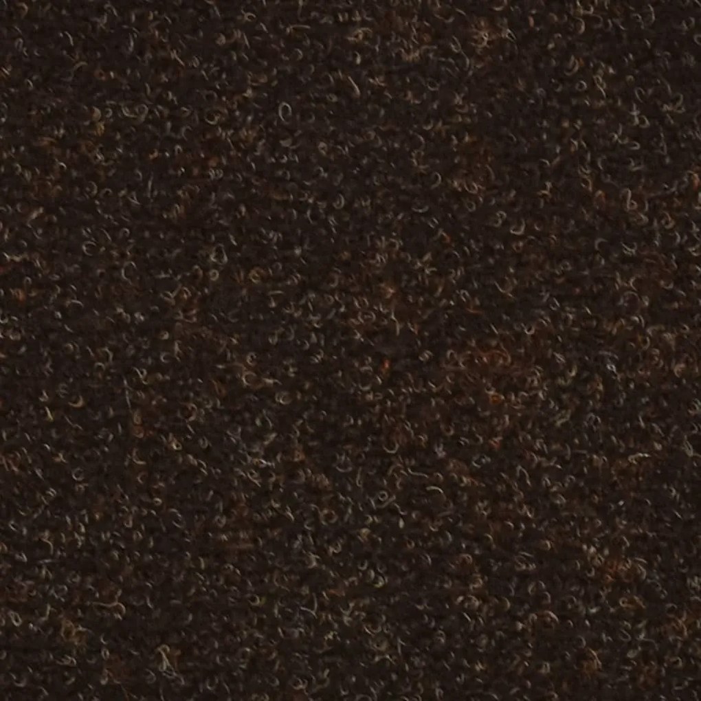 15 db öntapadós lépcsőszőnyeg 56 x 17 x 3 cm barna félkör alakú