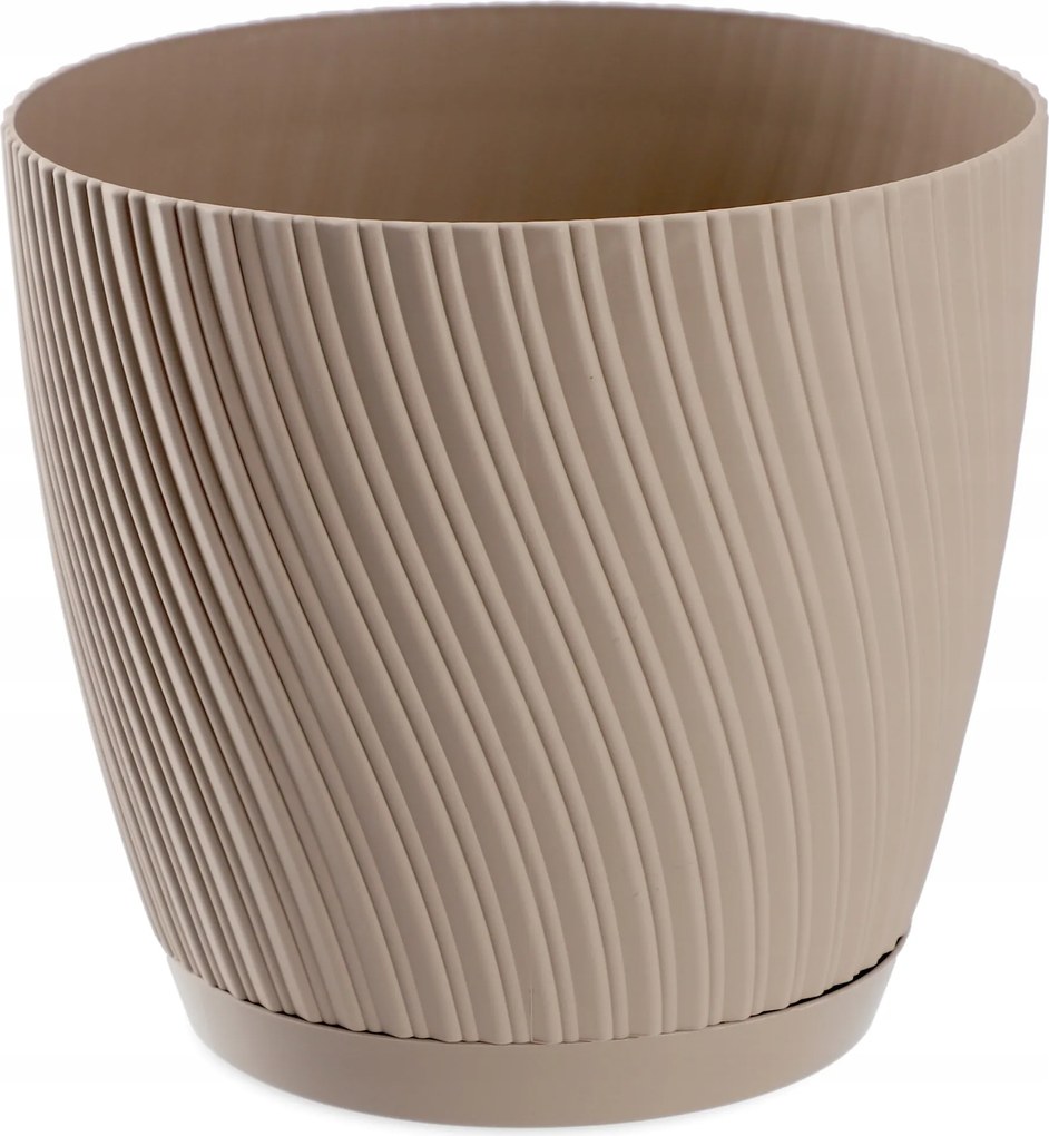 Virágtartó Állvánnyal Fedő Kerek Tál 17 cm Barna